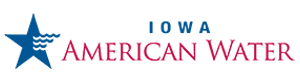 iowa american water text logo